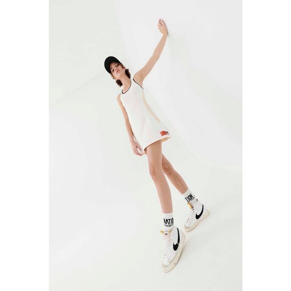 P.E Nation Backswing Dress in Optic White Small Gym Tennis Running - Picture 3 of 6